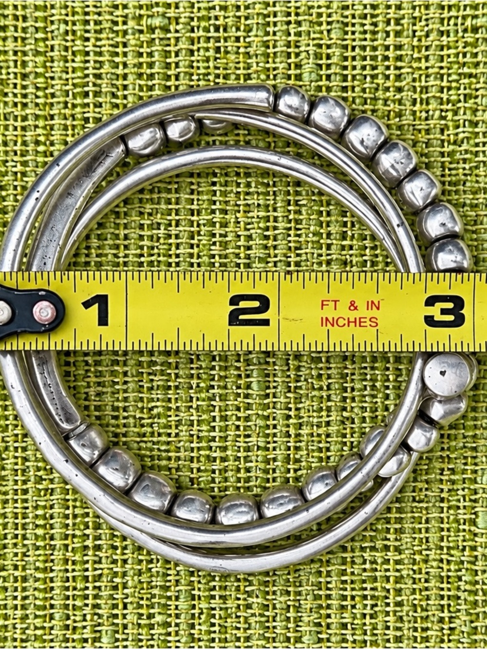 UNOde50 Multi-Strand Silver Stackable Bangle Bracelet! - Picture 2 of 5